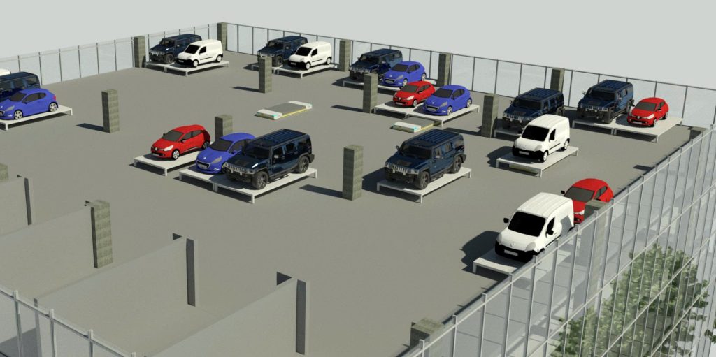 Bãi đỗ xe tự động (Car Parking AGV)
